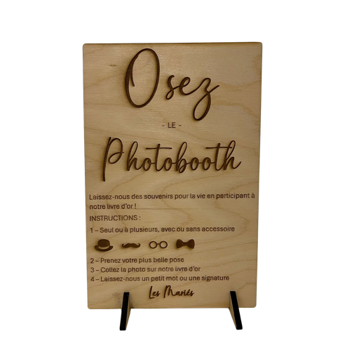 [PPB] Pancarte Photobooth en bois