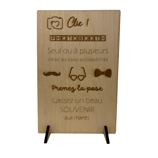 [PPEB] Pancarte Photobooth en bois