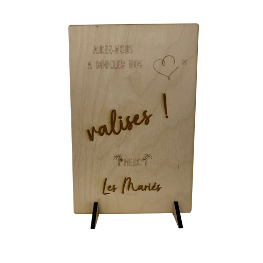 [PUB] Pancarte urne en bois