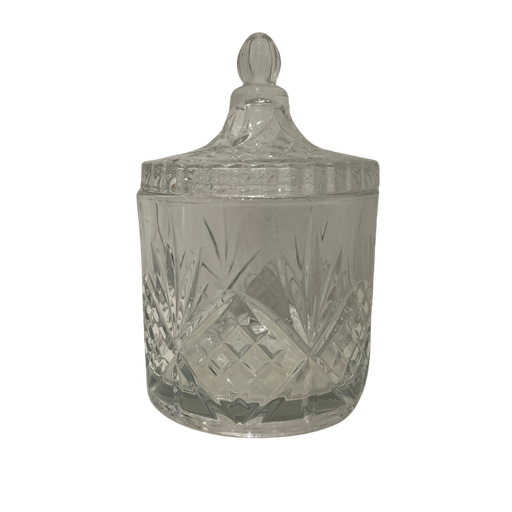 [BVCVD] Bonbonnière en verre avec couvercle en verre dessins