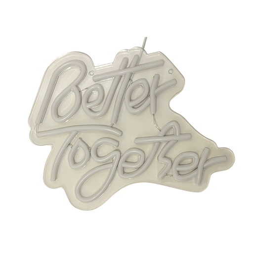 [NPBFBT] Néon à prise blanc froid "Better together"