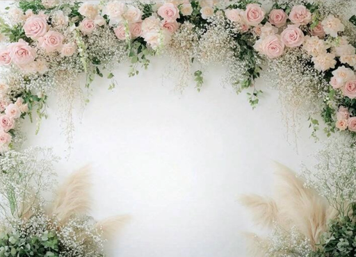 [FFPT] Fond floral poudré en tissu