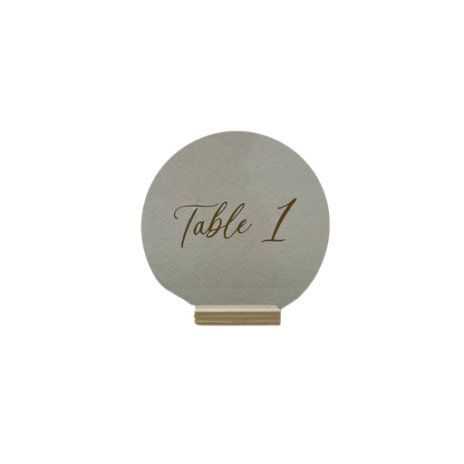 Numéro de table rond en plexiglass (6)