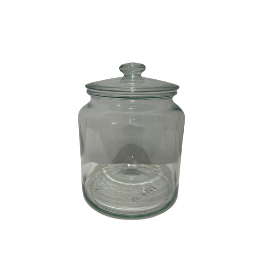 [BVCVT] Bonbonnière en verre avec couvercle en verre transparent