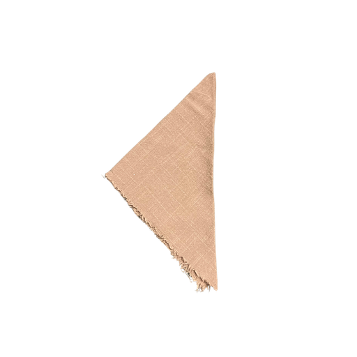 [STFB] Serviette en tissu franges beige