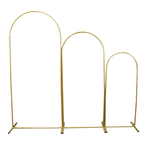 [AVMDKT] Arche voutée métallique dorée en kit trio