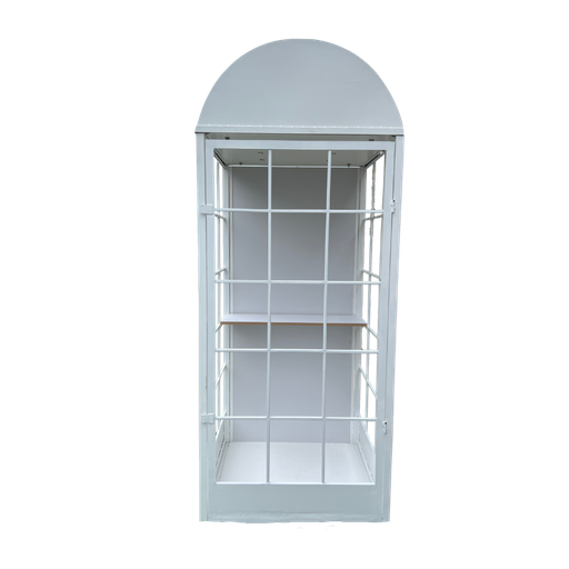 [CTLDMB] Cabine téléphonique lumineuse démontable en métal blanc