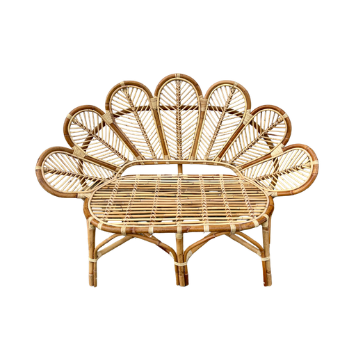 [BFR] Banquette fleur en rotin 