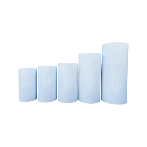 [5CBM] 5 colonnes blanches en métal