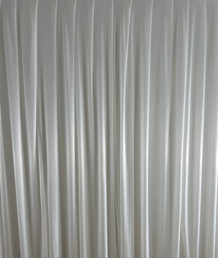 [FVPSB] Fond voile plissé satin blanc