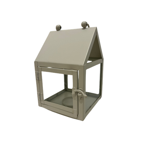 [LMMB] Lanterne maisonnette en métal beige 