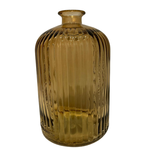 [VVBCG] Vase en verre brun clair grand